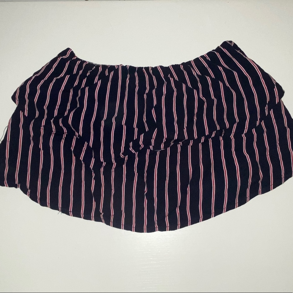 striped and cropped tube top from garage